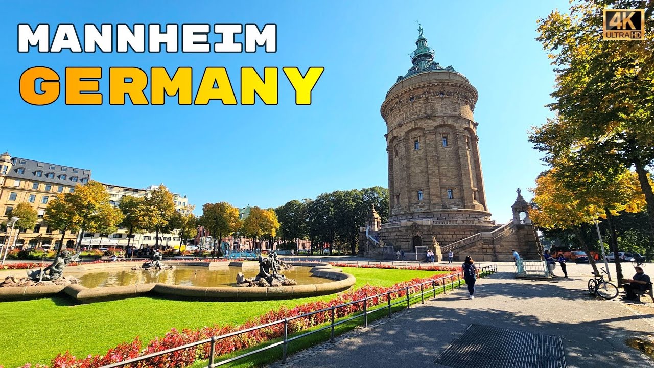 Mannheim City Walk: Uncovering Hidden Gems and Historical Highlights | Mannheim, Germany | 4K