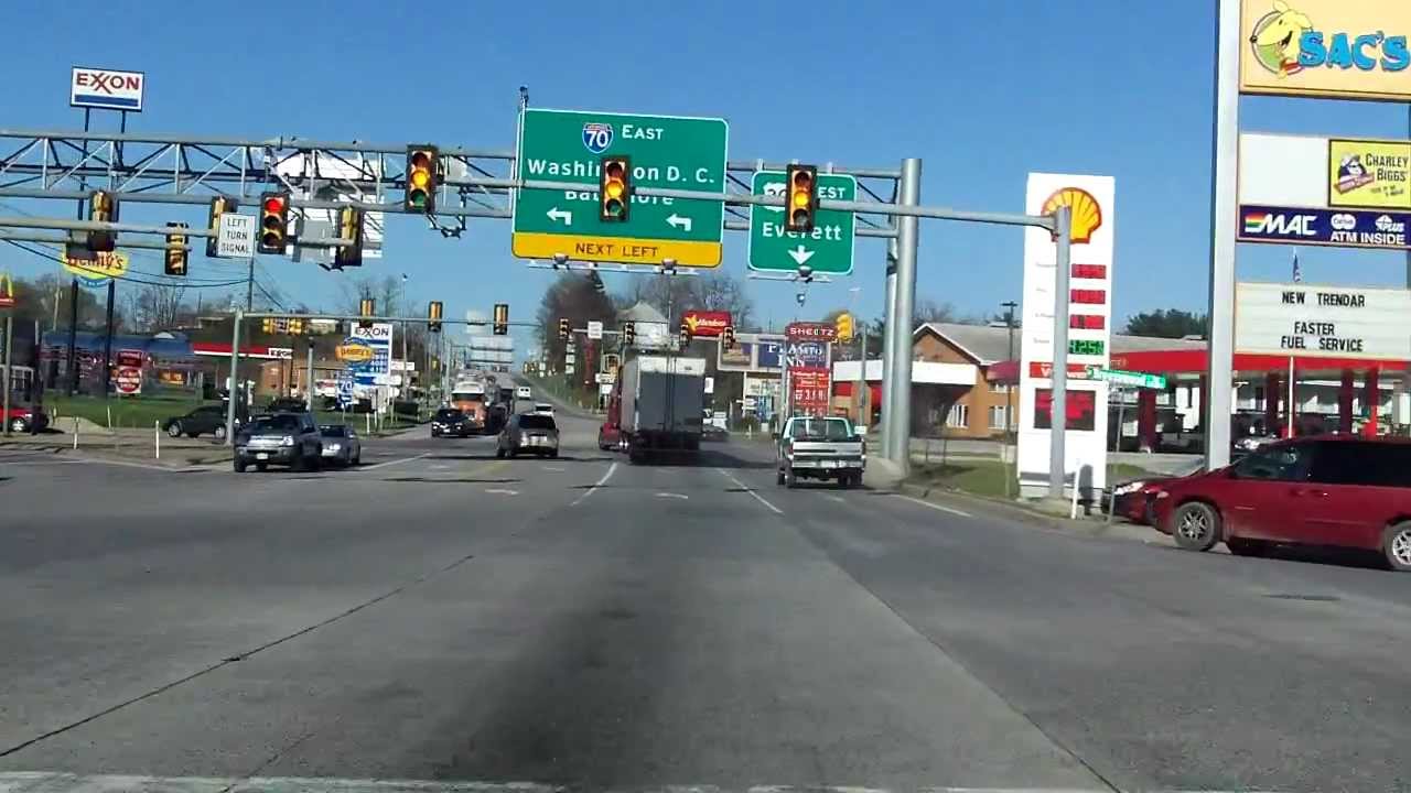 Breezewood Interchange inbound