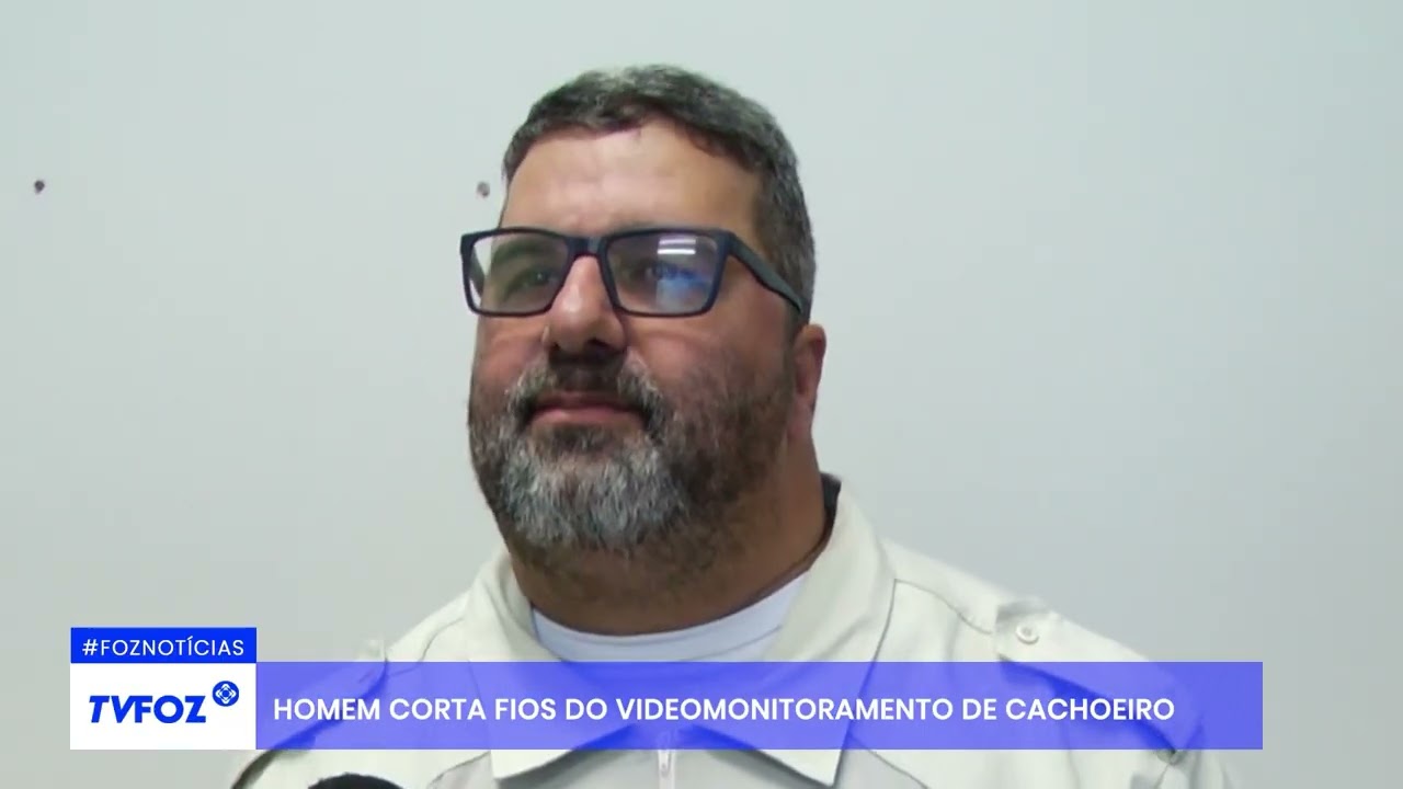 Homem corta fios de videomonitoramneto em Cachoeiro