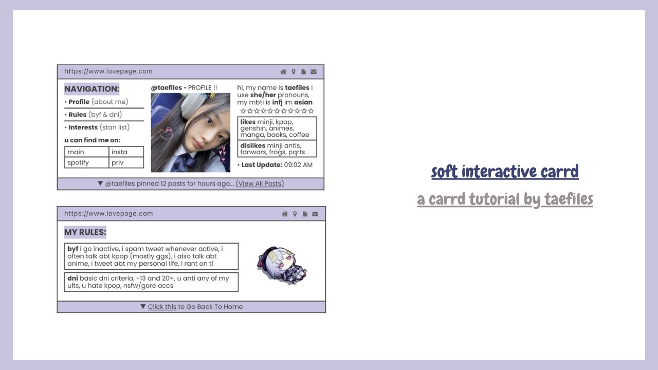 📁 soft interactive carrd tutorial