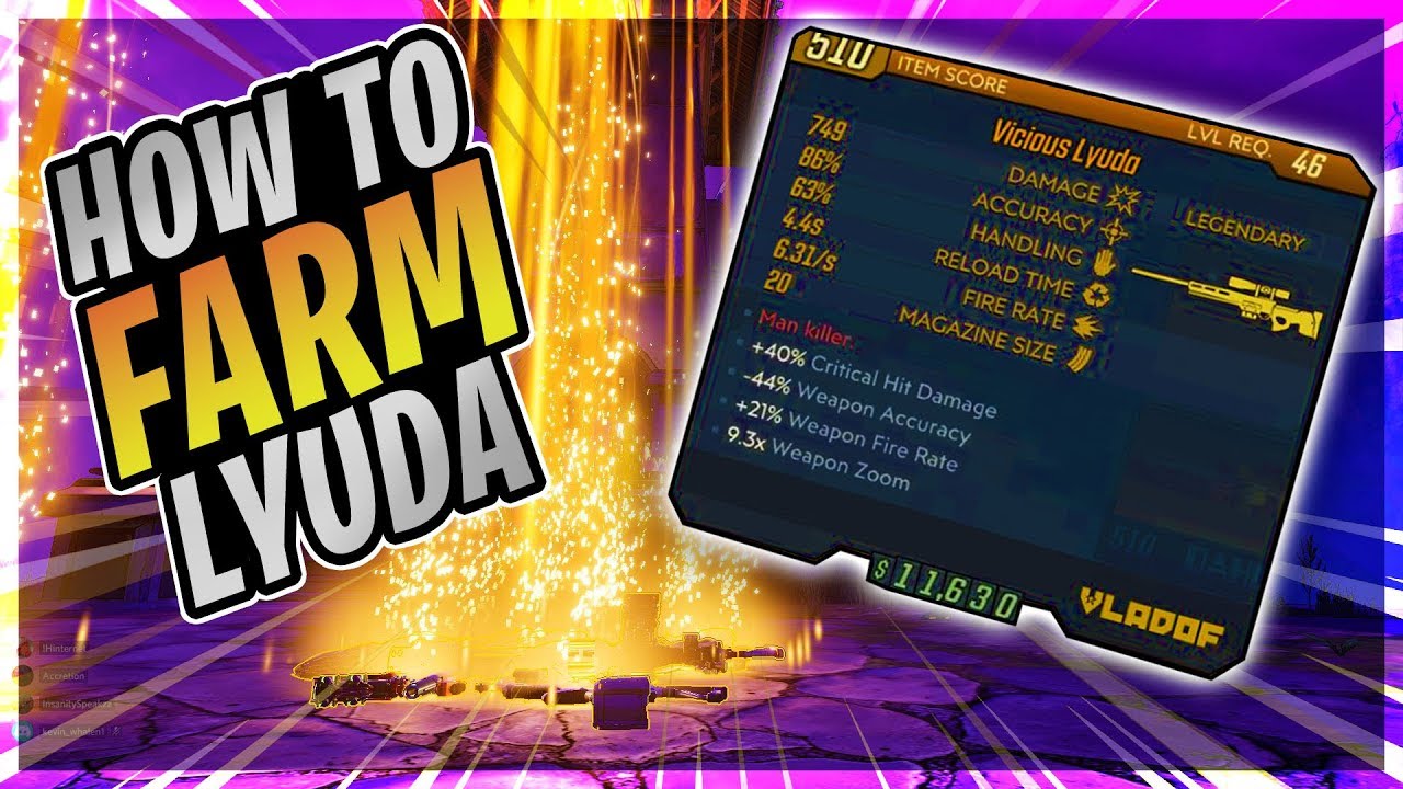 How to FARM The Lyuda in Borderlands 3│PATCH 1.0.0