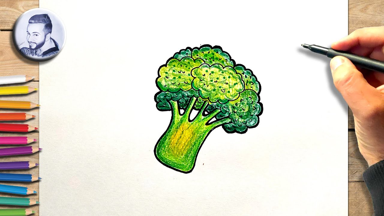 Comment dessiner un brocoli dessin facile