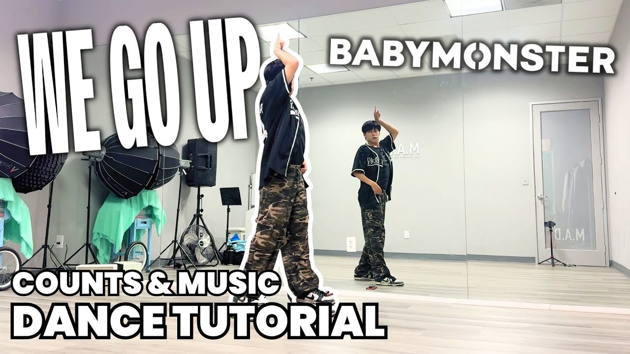 BABYMONSTER - ‘WE GO UP’ Dance Tutorial Mirrored | COUNTS & SLOW MUSIC (CHORUS) #kpoptutorial