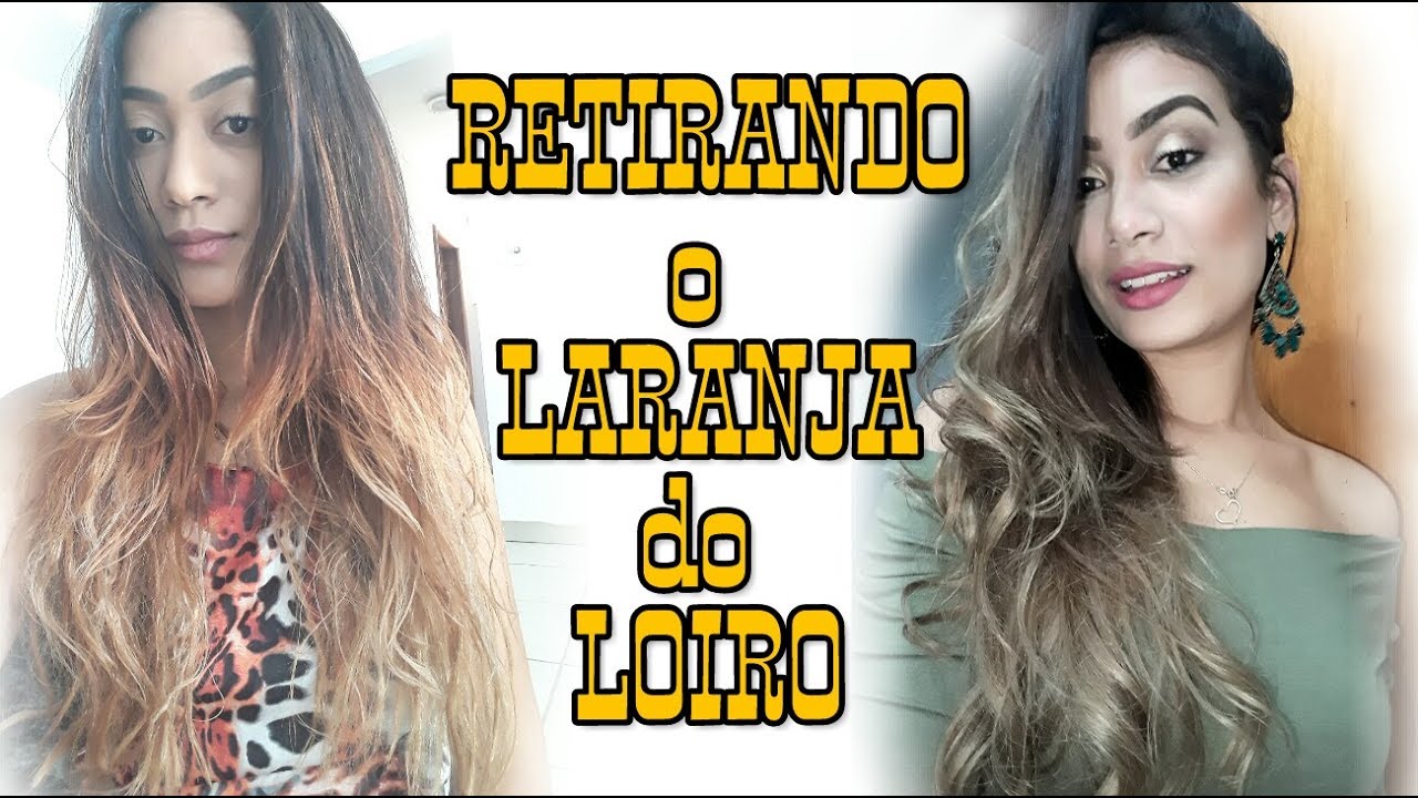 COMO NEUTRALIZAR O ALARANJADO DO CABELO LOIRO?