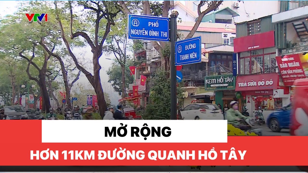 Mở rộng hơn 11km đường quanh hồ Tây