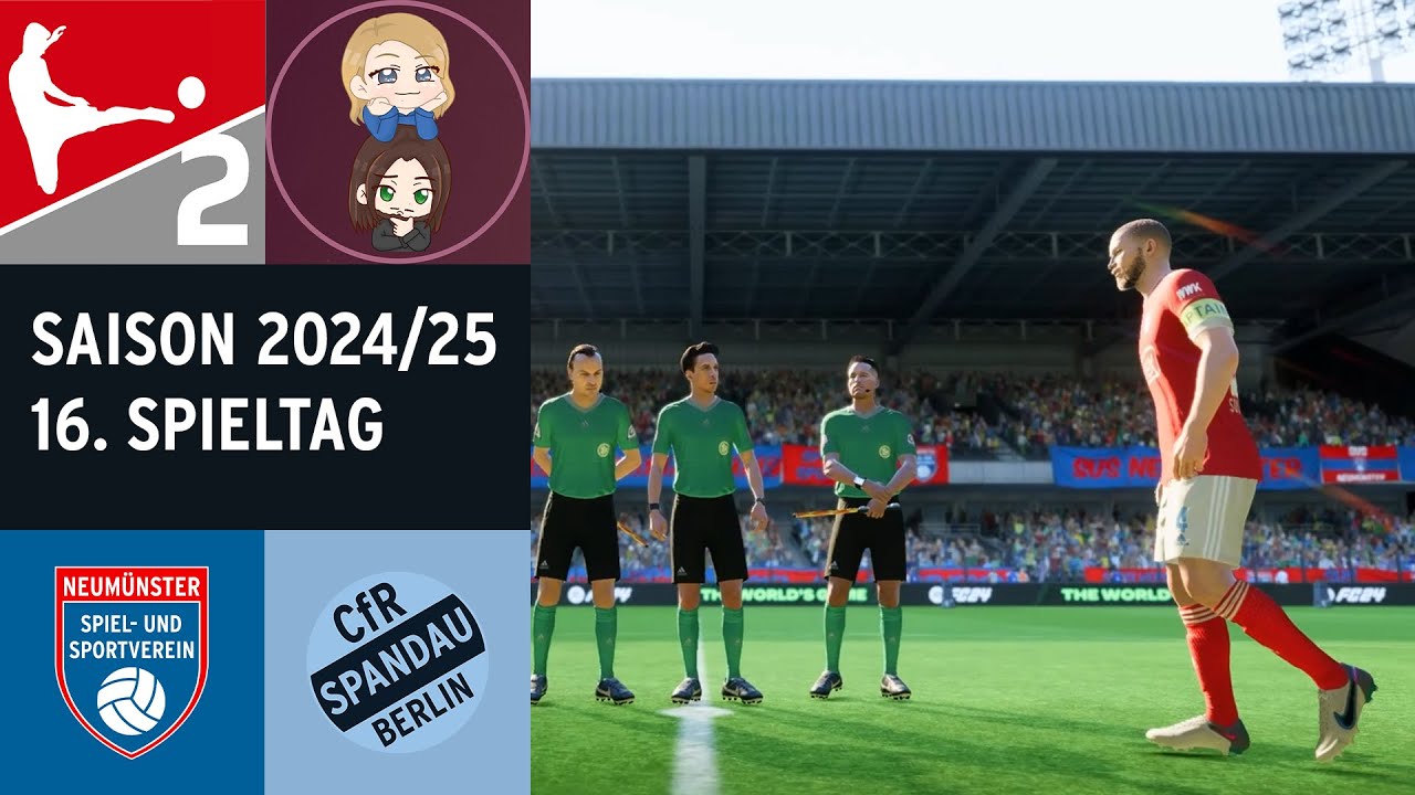 SUS Neum&uuml;nster - CfR Spandau | 16. Spieltag | 2. YouTube Bundesliga 2024/25