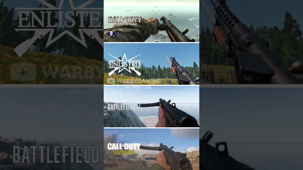 Type 100 Comparison | COD WAW vs Enlisted vs Battlefield 5 vs COD WW2