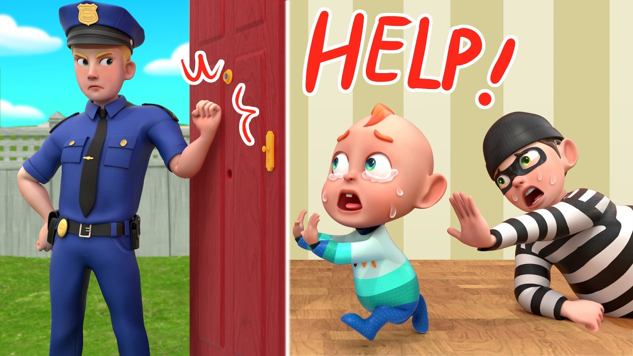 Don’t Open the Door 🚪🚓 | Police Safety Song for Kids | Rosoo Kids Songs & Nursery Rhymes