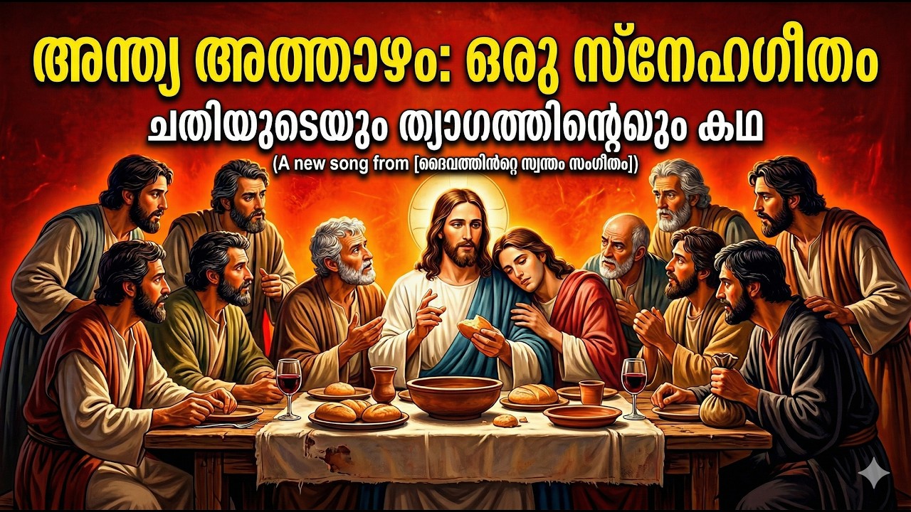 താലത്തിൽ വെള്ളമെടുത്തു… ശിഷ്യരുടെ പാദം കഴുകിയ ഈശോ | അവസാന അത്താഴത്തിന്റെ ഹൃദയസ്പർശിയായ ഗാനം”