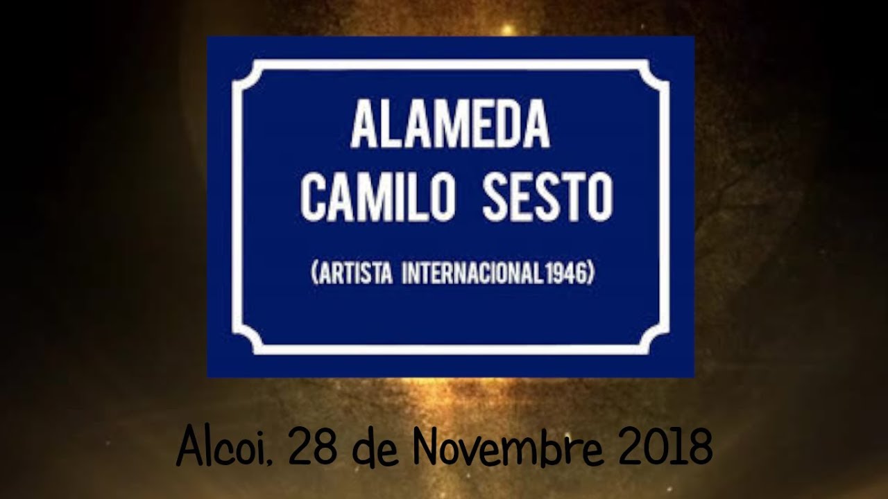 Alameda de Camilo Sesto - Inaguració