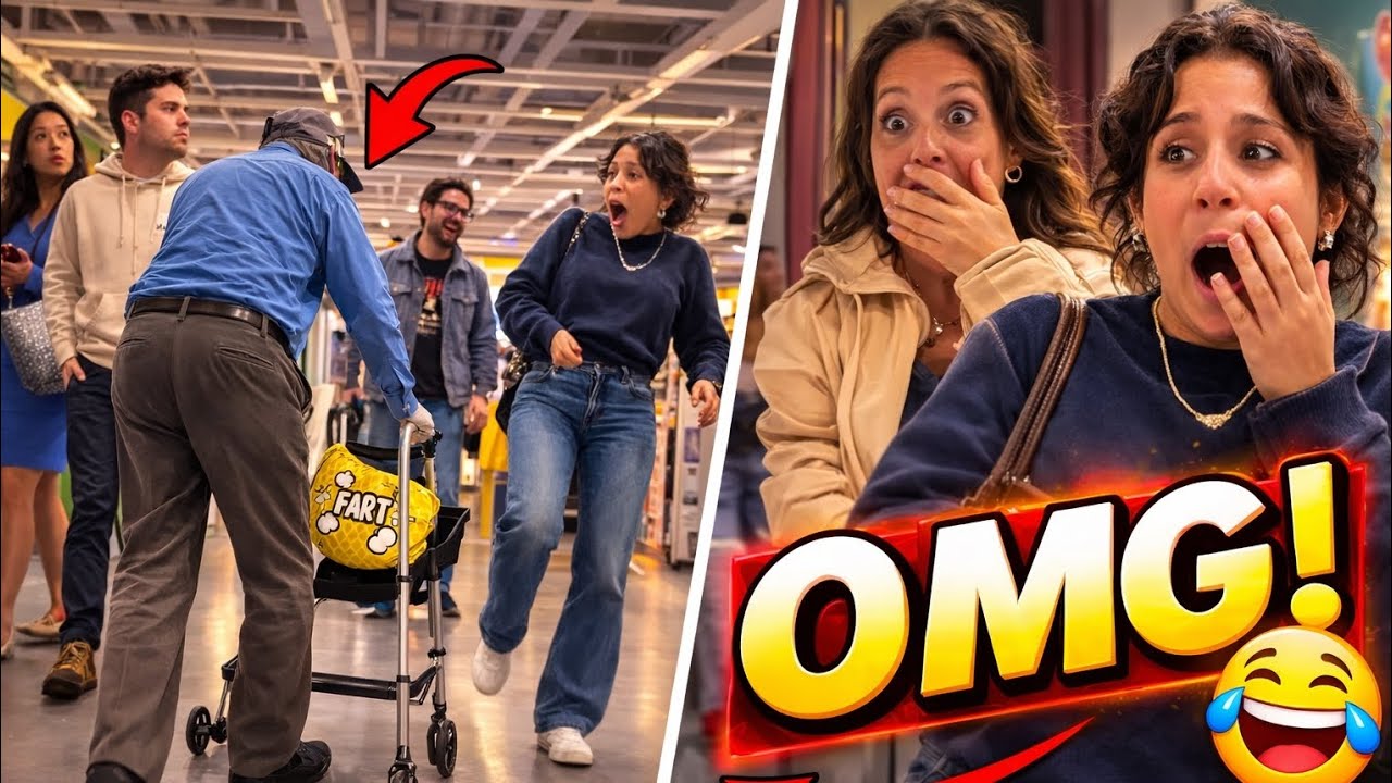 Old Man Fart Prank In Store 😂 Funniest Reactions Ever | Lough Bite