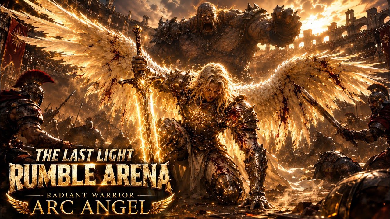 Arc Angel &ndash; THE LAST LIGHT: RUMBLE ARENA - AI FILM FANTASY WARRIOR