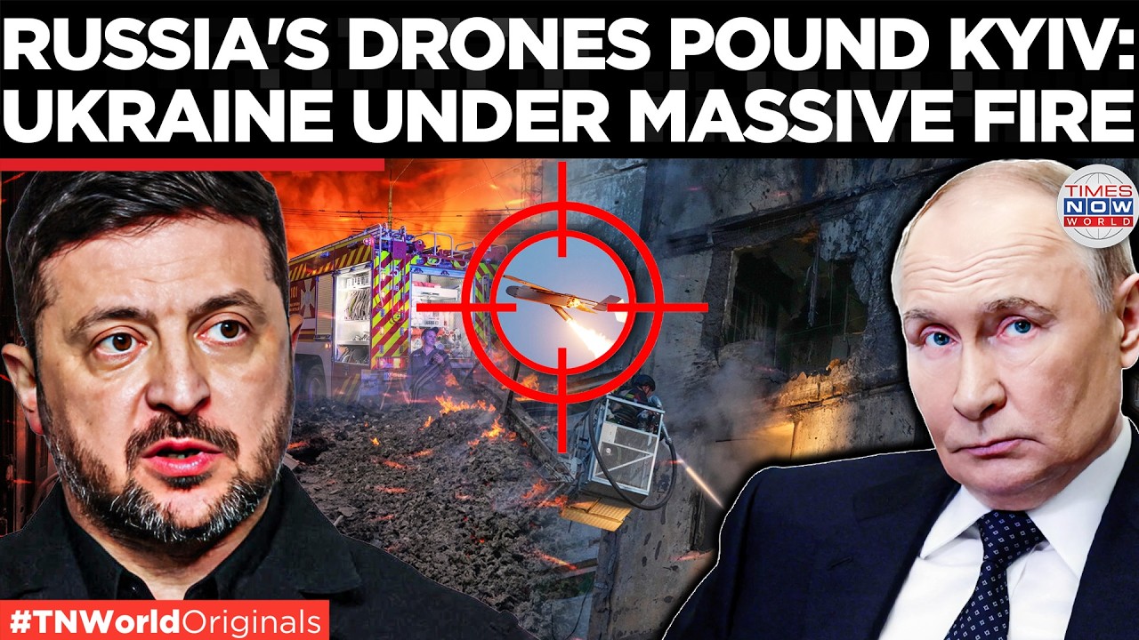 KYIV UNDER FIRE: Russia's Faster Drones Hit Ukrainian Homes & Pharma Warehouse In Fresh Assault!