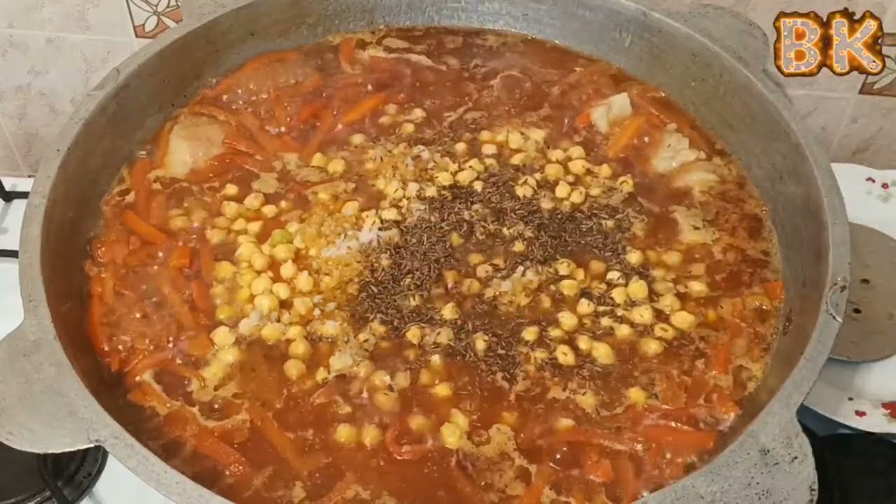 Настоящий Восточный ПЛОВ, 2.5 кг риса, на 25 человек, все гости попросили добавок