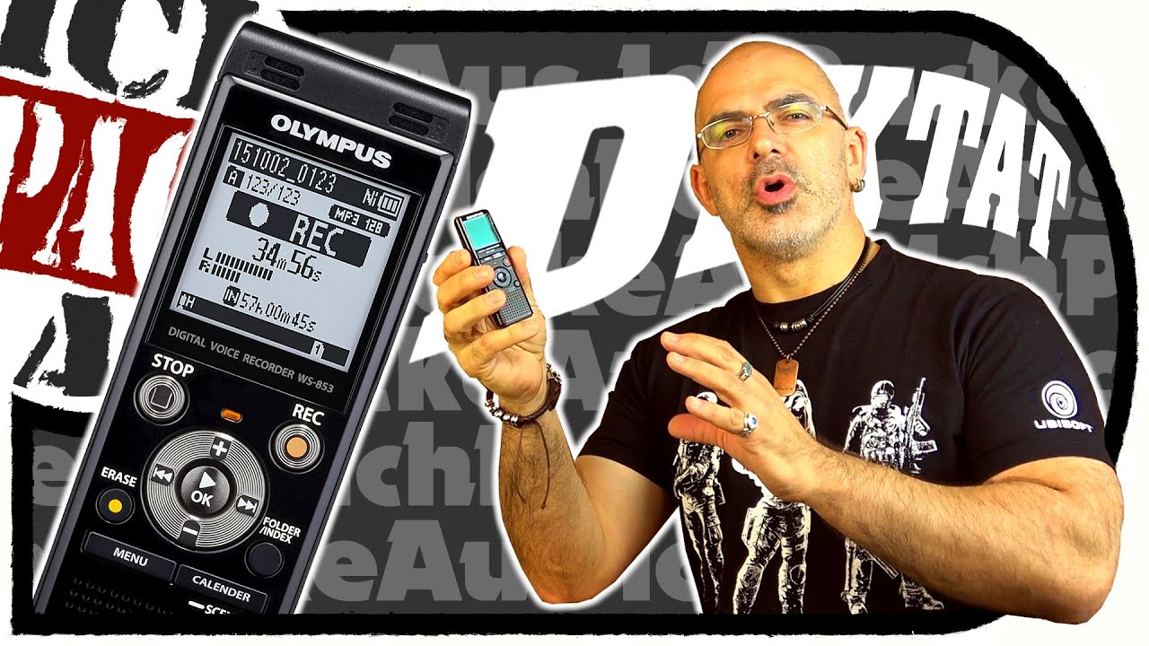 Olympus WS-853 DiGiTAL Voice RECORDER (Diktiergerät) - (Unboxing/Tonaufnahmen)