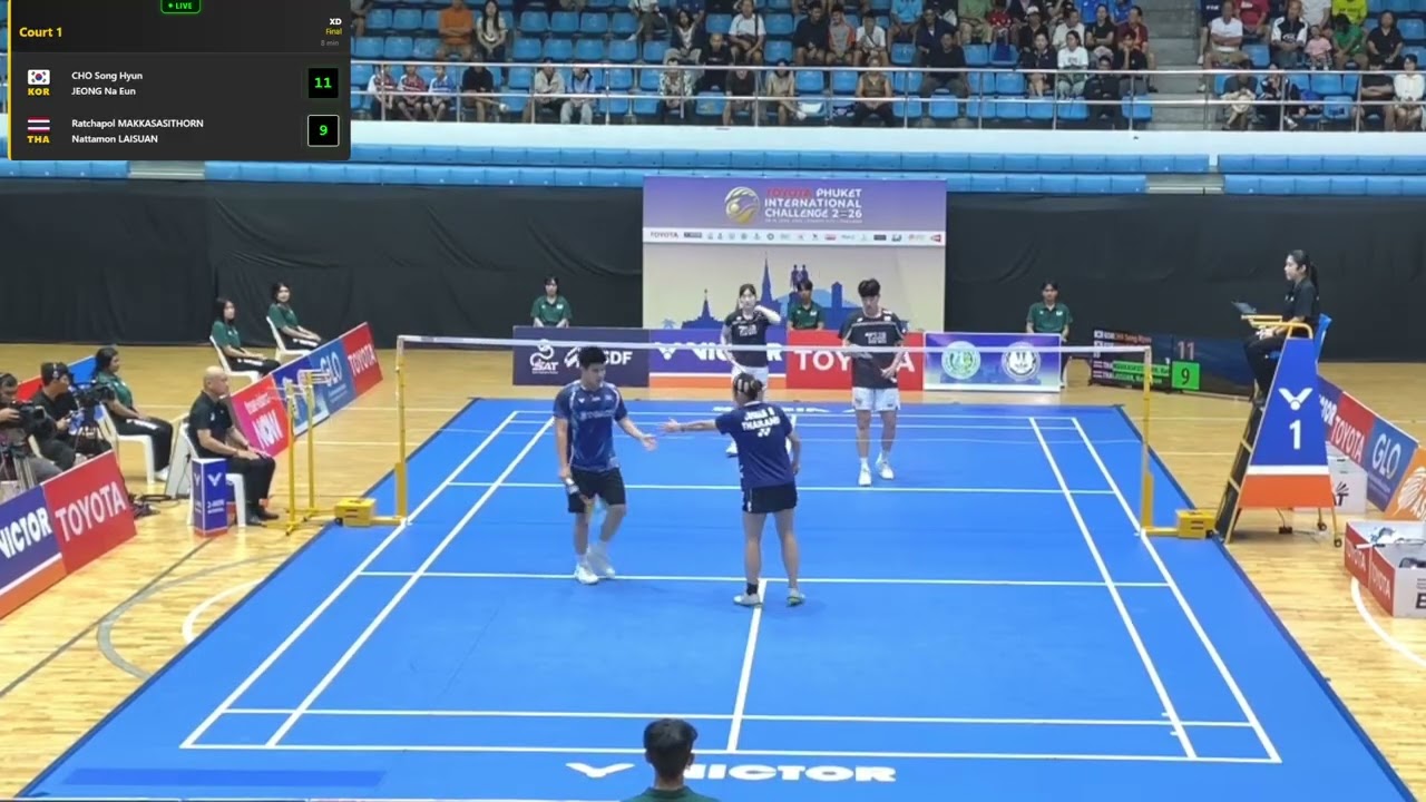 XD  Final  CHO Song Hyun / JEONG Na Eun (KOR) vs Ratchapol MAKKASASITHORN / Nattamon LAISUAN (THA)