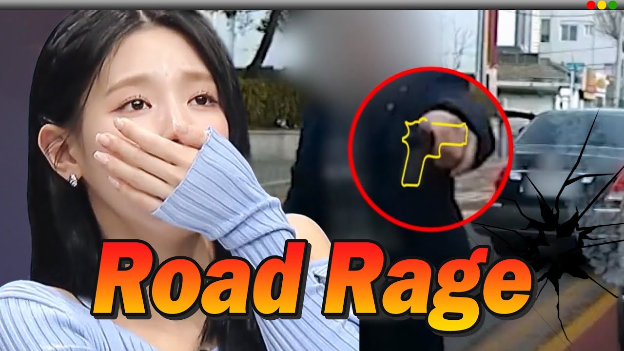 (G)I-DLE MIYEON's Dashcam Reaction : Korean Man Pointing 🔫 at Driver😲 Road Rage Compilation