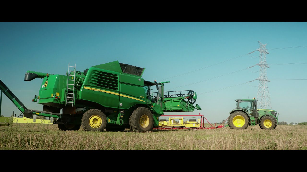 Hemp Harvest for CBD with John Deere T670