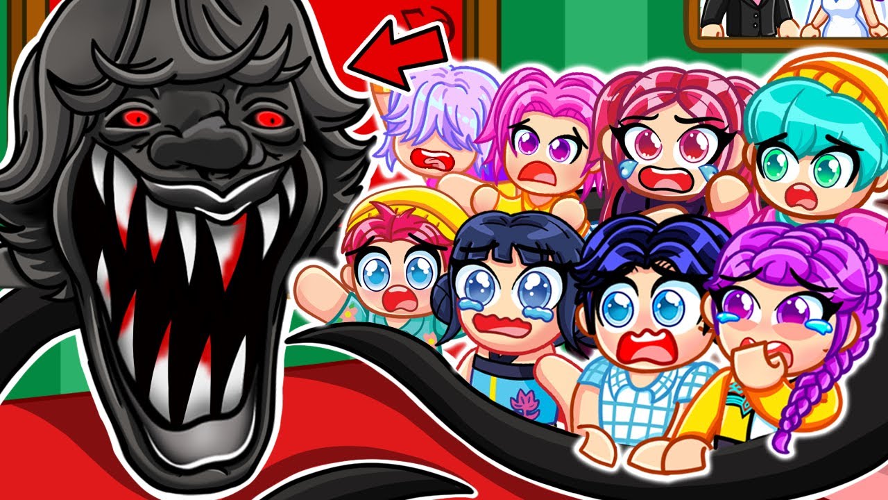67 طفلًا يلعنون توائم رومي الثمانية في روبلوكس! | Kpop Demon Hunters