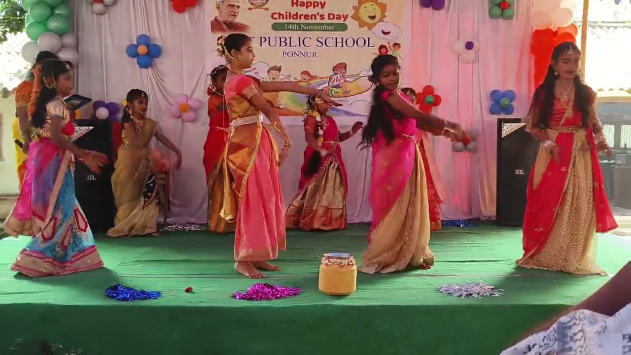 Folk Vibes 🌾 Village Dance Performance by Little Stars