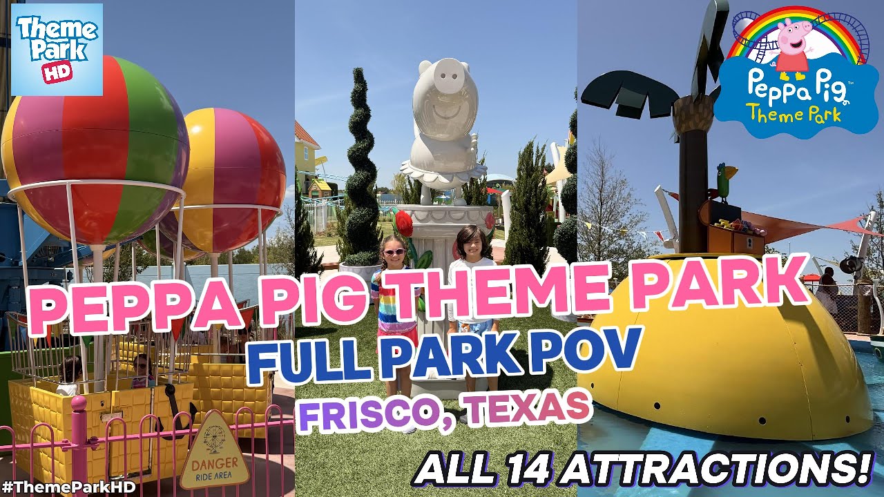 🐷[4K POV] ALL Rides & Attractions at NEW Peppa Pig Theme Park in Dallas-Fort Worth |  #peppapig