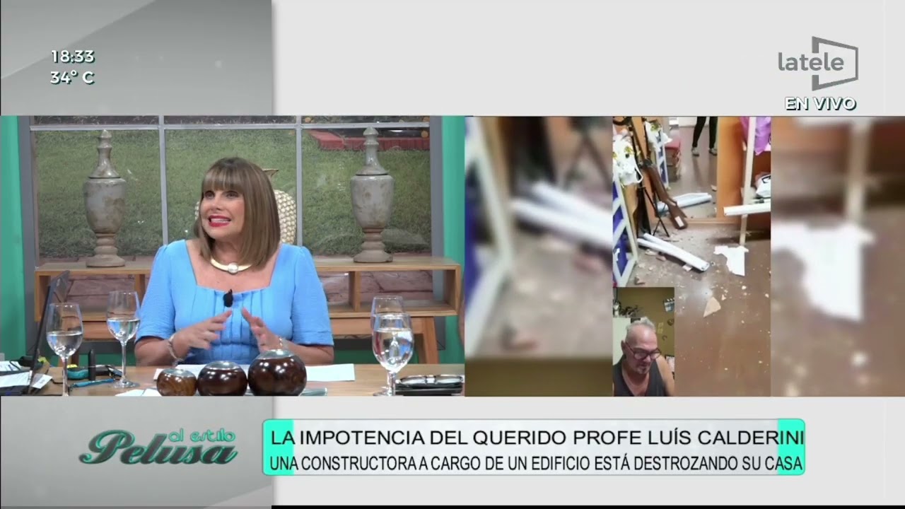📌La impotencia de Luis Calderini; constructora a cargo de un edificio esta destrozando su academia