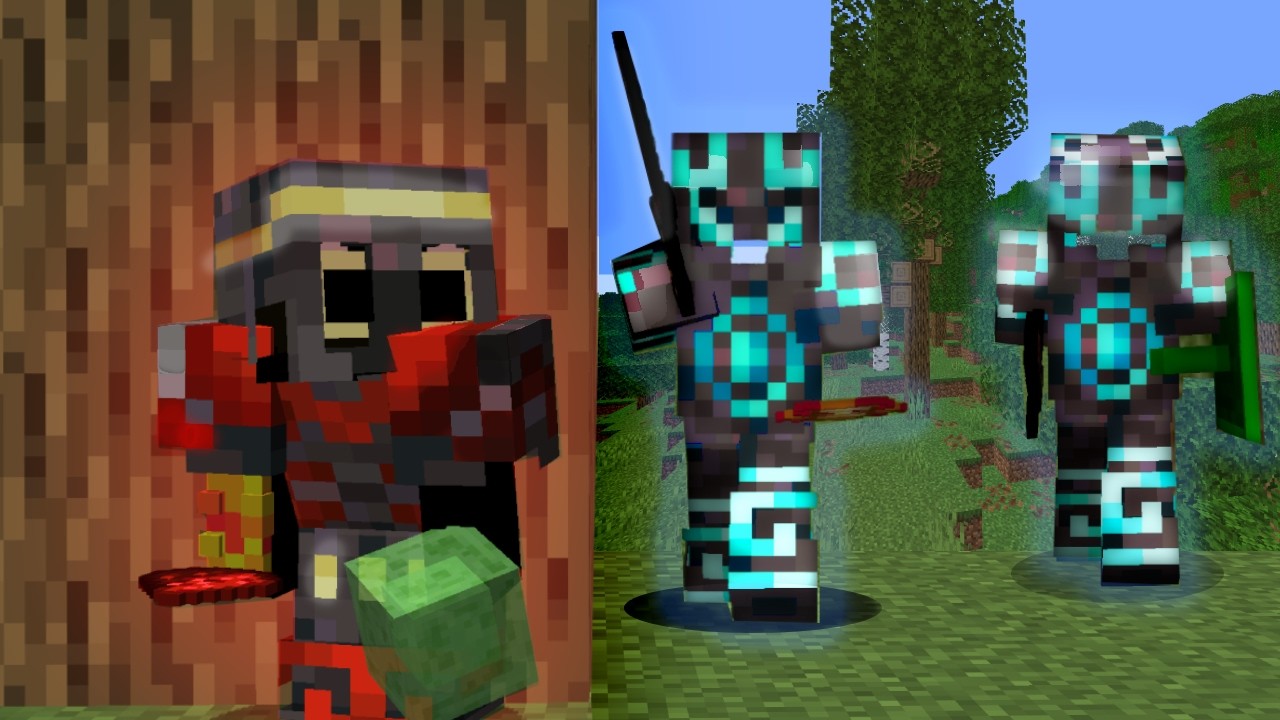Minecraft Traper vs 2 Elitarnych Wojowników
