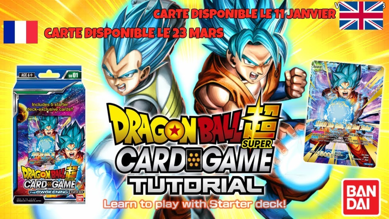 DBS CARD GAME LE NOUVEAU JEU DE CARTE PHYSIQUE - DRAGON BALL SUPER CARD GAME