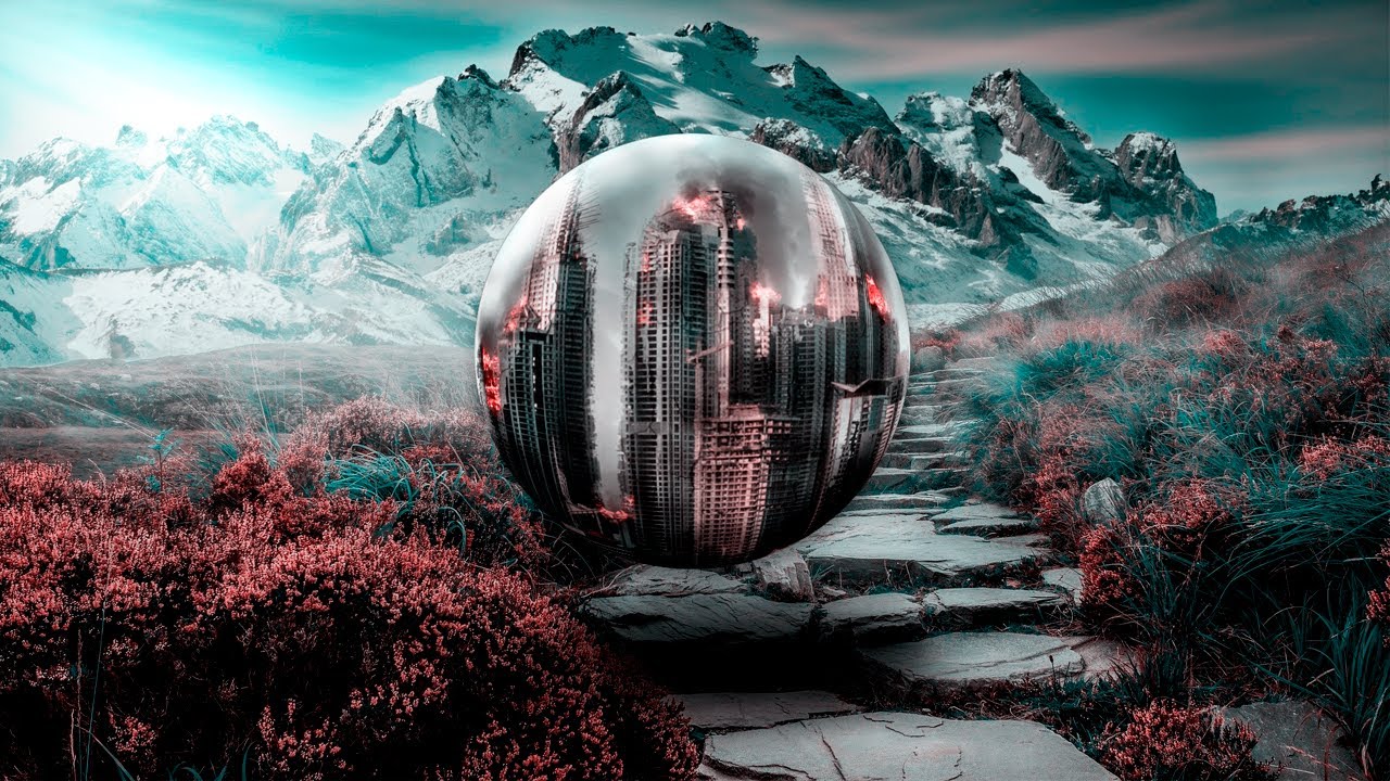 🔴 Уроки фотошопа. Легкий и Простой Эффект в Adobe Photoshop 2020. Сфера