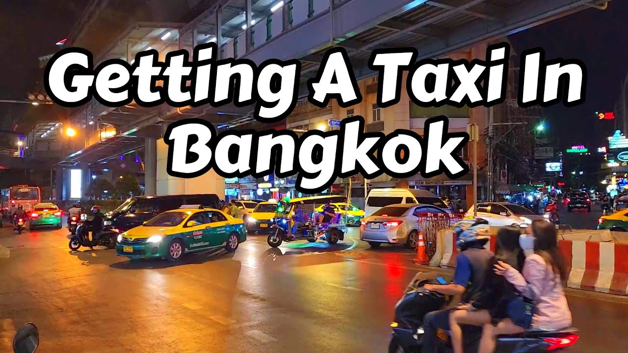 Getting A Taxi In Bangkok, Thailand