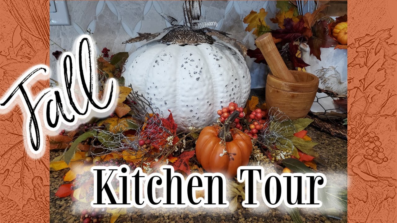 FALL DECORATE WITH ME IN THE KITCHEN - FALL KITCHEN TOUR - FALL FRENCH COUNTRY/FARMHOUSE KITCHEN