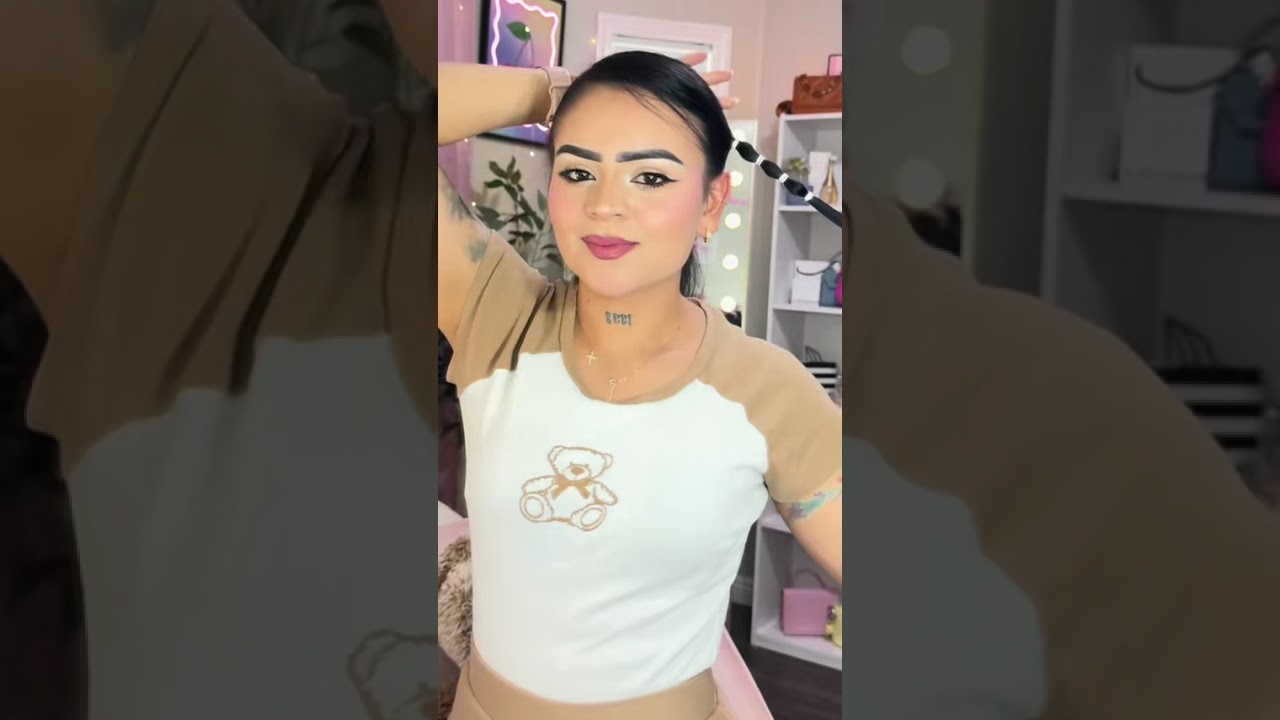 Chicas tutorial de peinado Recogido f&aacute;cil y lindo 🤗😍 #short #shorts #sorenda