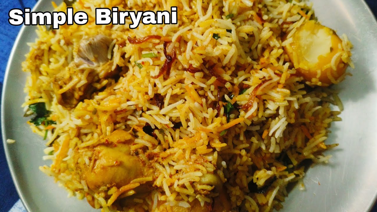 Simple Biryani Recipe / chiken Biryani tasty and easy to make at home 😘