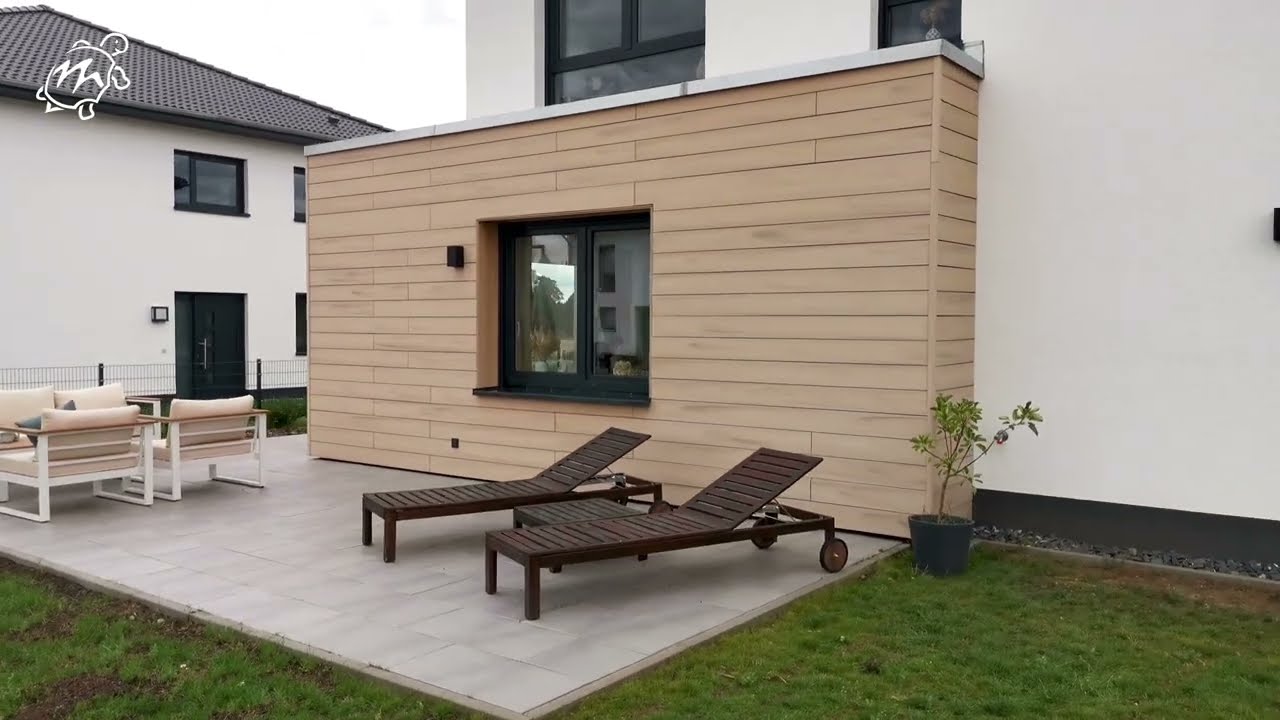 Projekt: NATUR-FASER-FASSADE am Einfamilienhaus, Biederitz