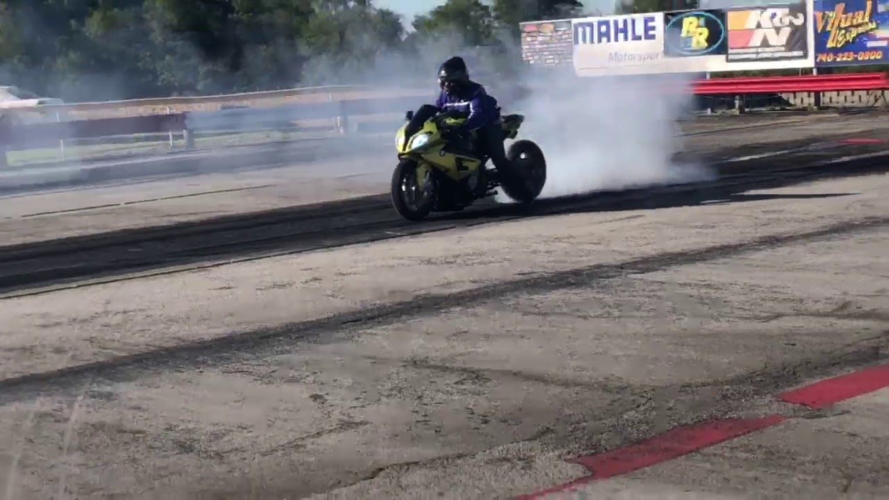 Bmw s1000rr stock motor 1/4 mile 9.1 drag