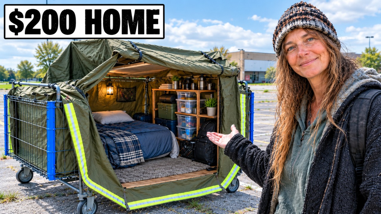 What It&rsquo;s Like Living Inside a $200 Shopping Cart Turned Into a Shelter for Homeless People at &minus;40&deg;F