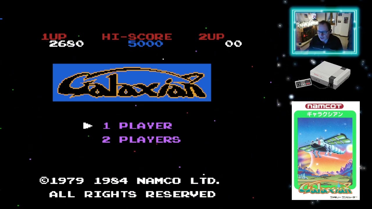 Oggi giochiamo a GALAXIAN -  NINTENDO NES