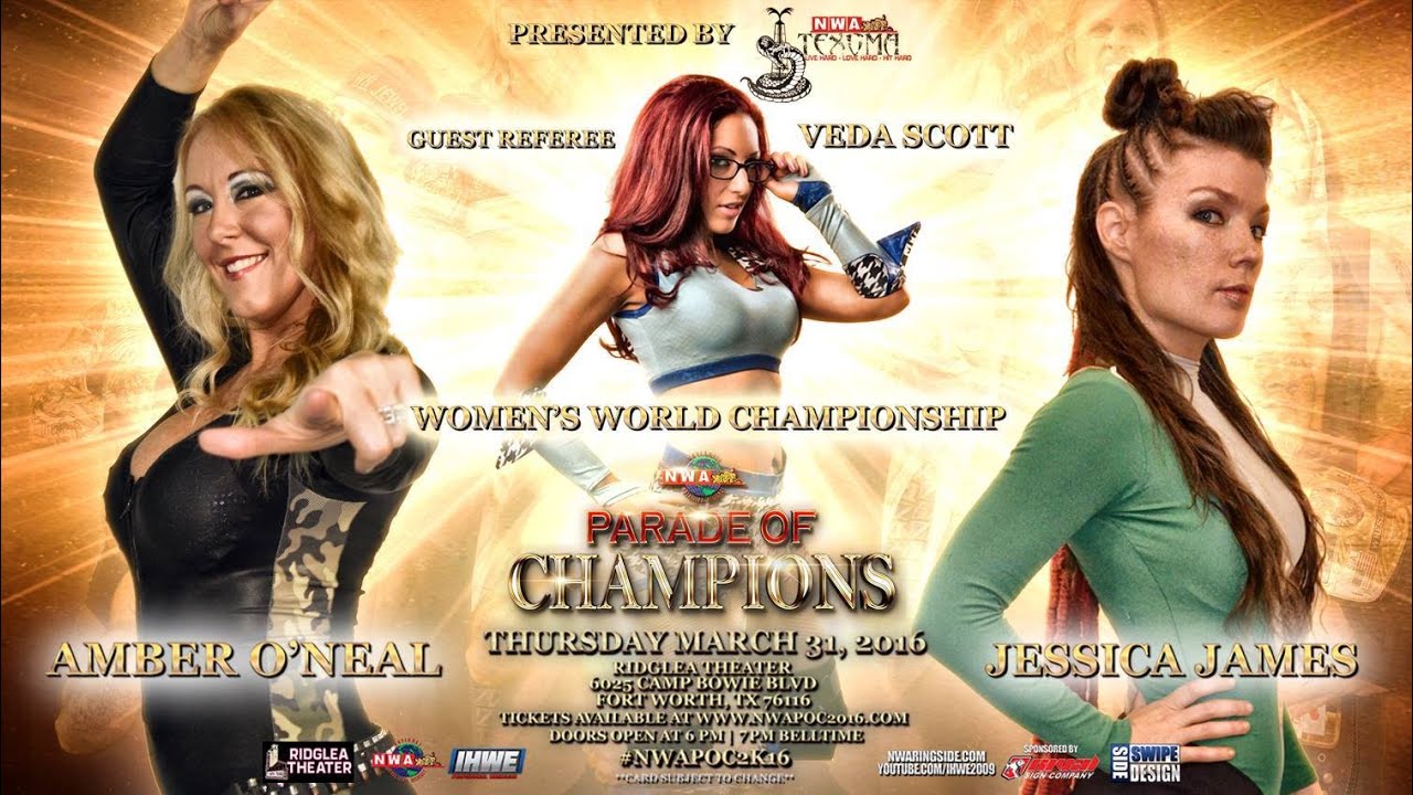 IHWE Parade Of Champions Amber O'Neal vs. Jessica James (Guest Referee Veda Scott)