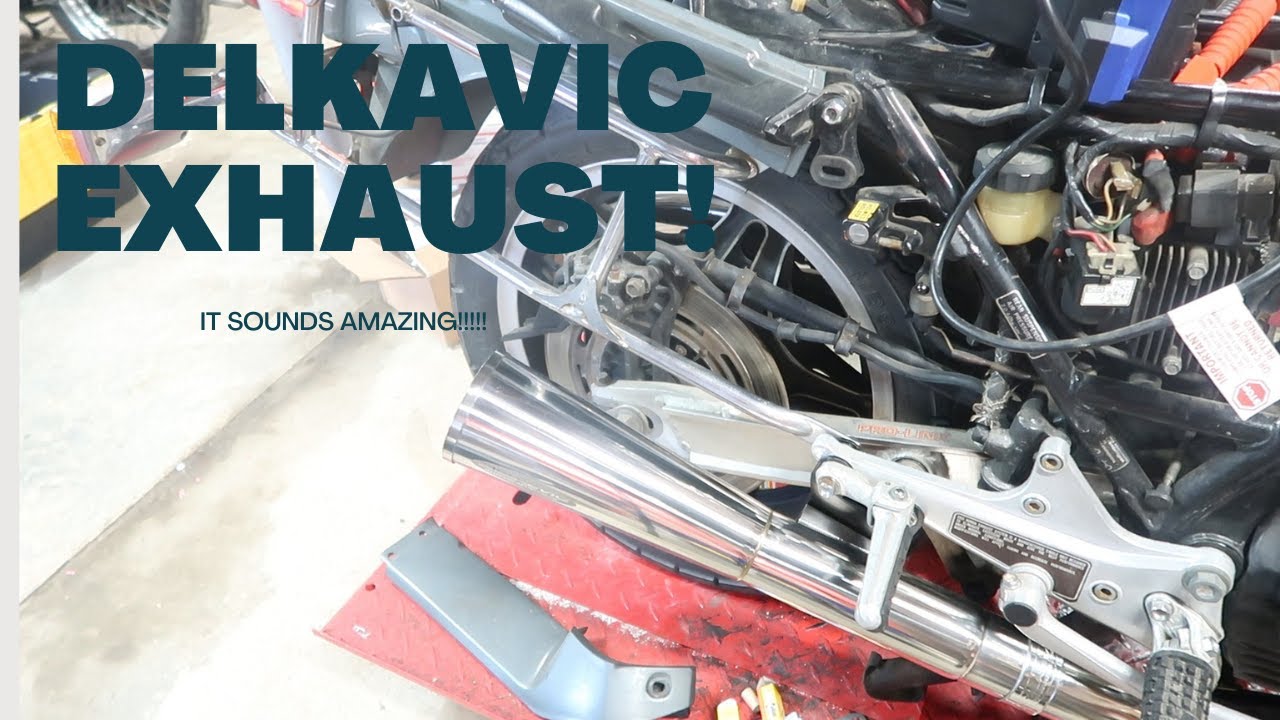 Putting a Delkavic exhaust on my Honda CBX