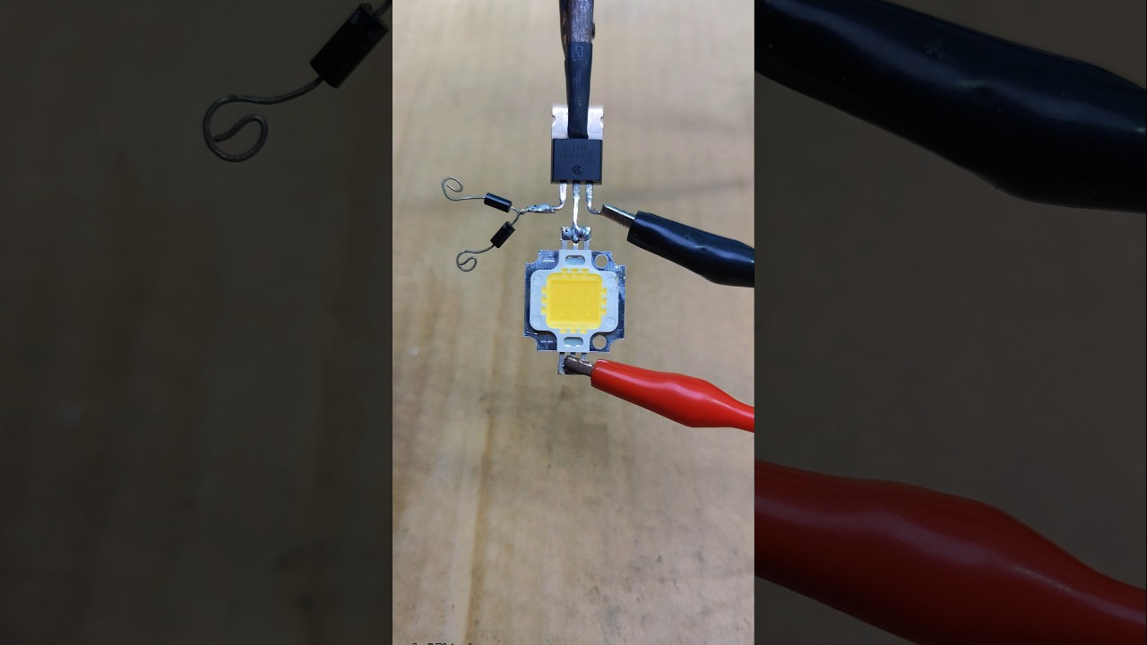 How to Make a Touch Switch Using an IRFZ44N MOSFET #Switch #Mosfet #lrfz44n #diode #Led #tutorials