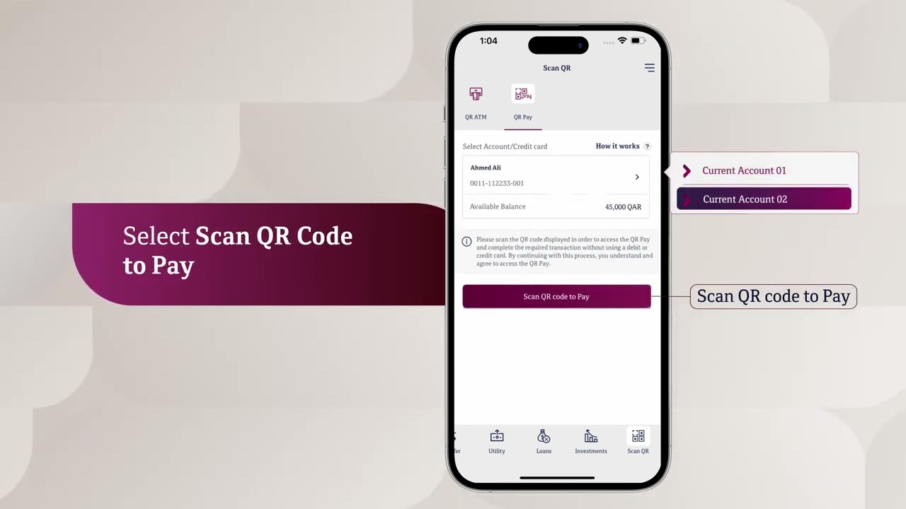 Contactless payment with QNB Mobile Banking
