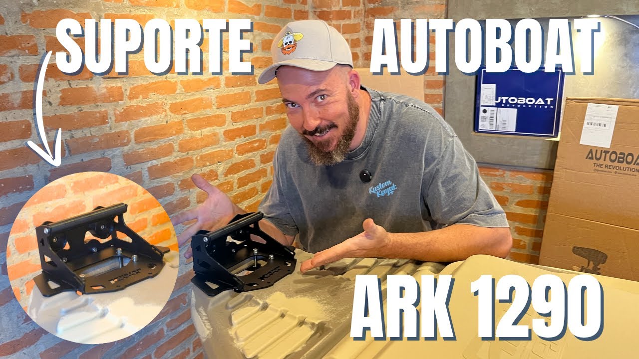 Veja como transformamos o seu caiaque ARK 1290 com motor Autoboat + suporte Kustom Kayak