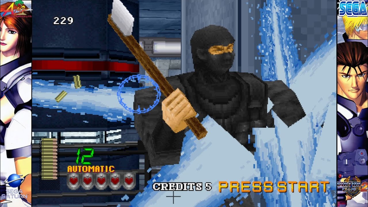 [TAS] Virtua Cop 2 (SEGA SATURN) Level: HARD in 21:13 / Production 2023