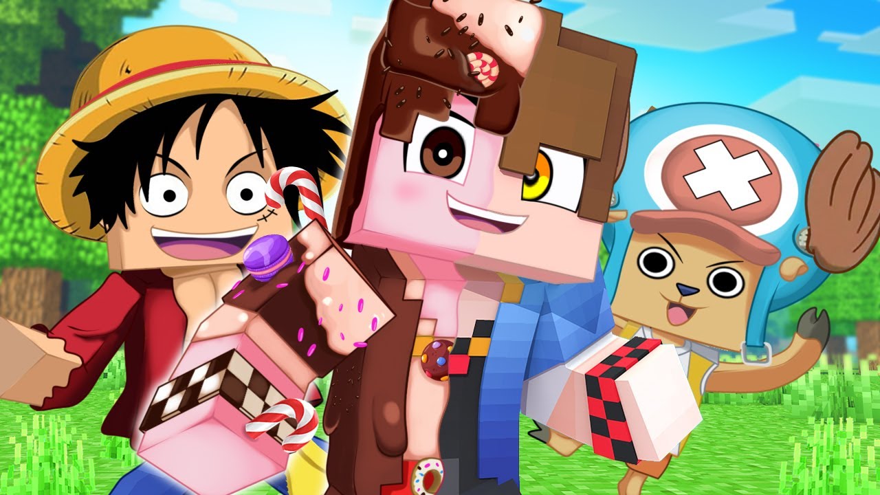 O PIRATA que TEM O PODER de CHOCOLATE no ONE PIECE MINECRAFT !