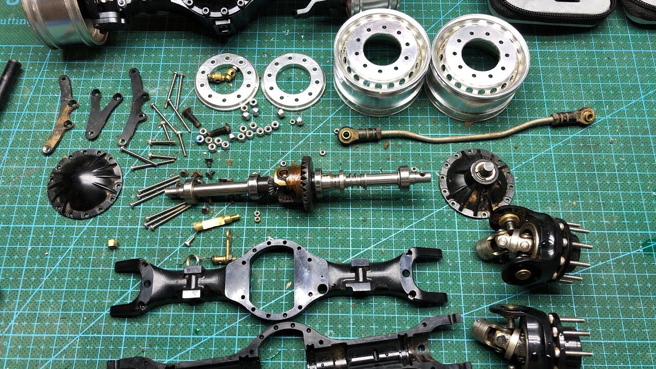 How to open axle differential truck 1/14 Lesu models