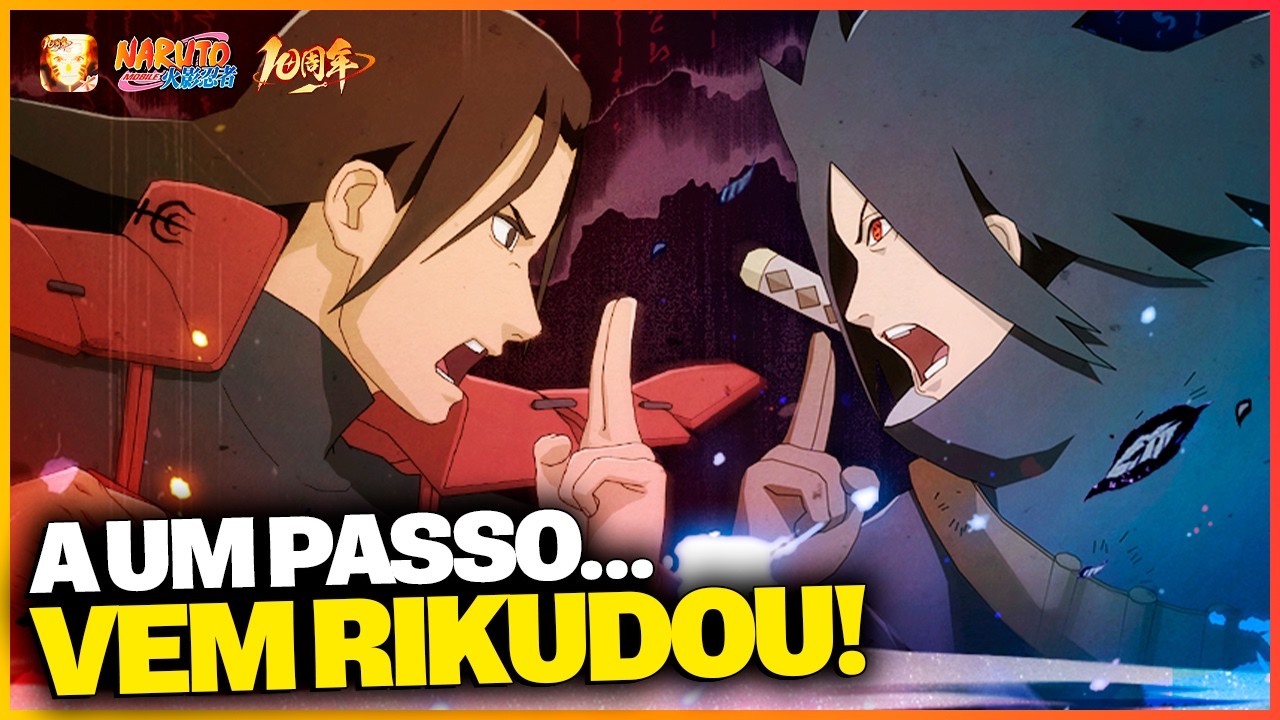 TÔ A UM PASSO DO RIKUDOU NA RANK… Vem hoje ou não? | Naruto Mobile