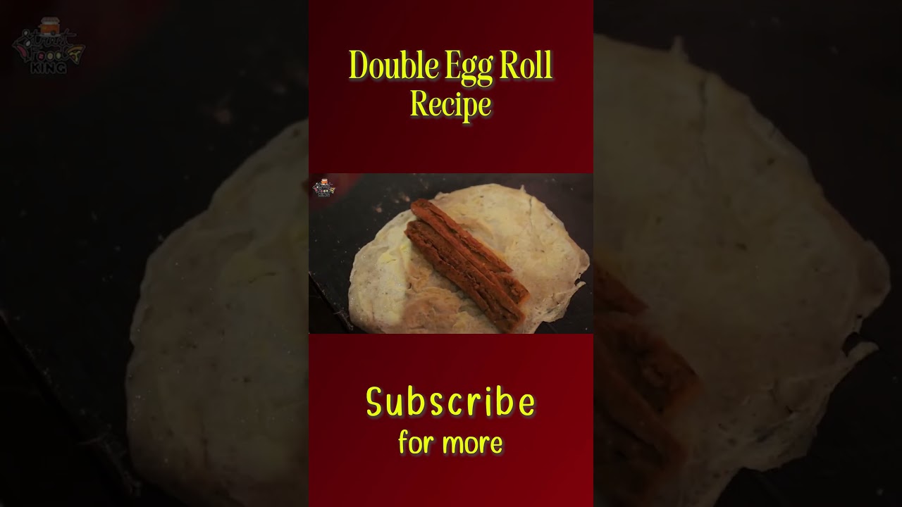 Double Egg Roll Recipe #shorts #food #yummy #cooking #easyrecipe #indianfood