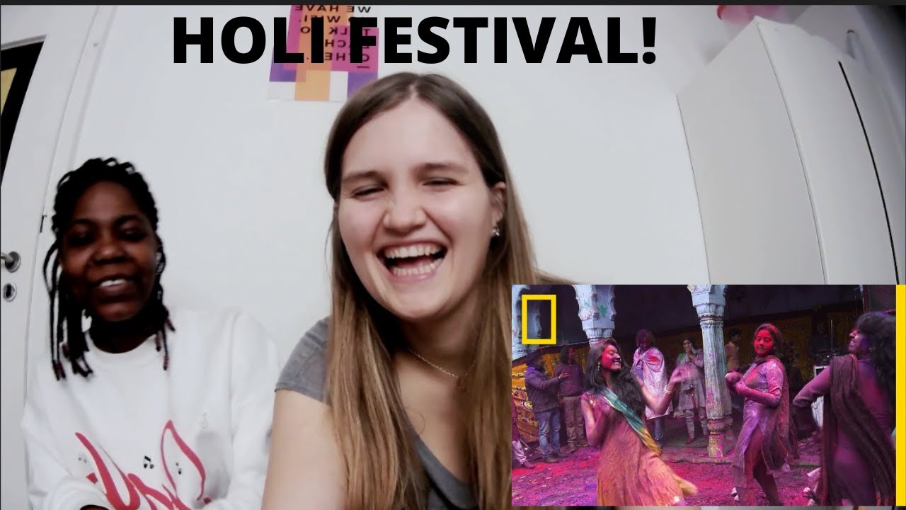 Polish &Ghana Girls REACT Get an Up-Close Look at the Colorful Holi Festival | National Geographic