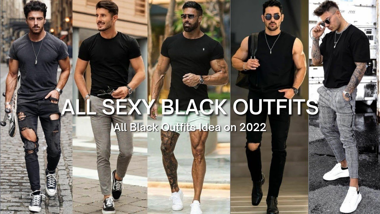 All Attractive Black Outfit for Men | Sexy and Stylish Casual Outfit | All Black Outfit Combination
