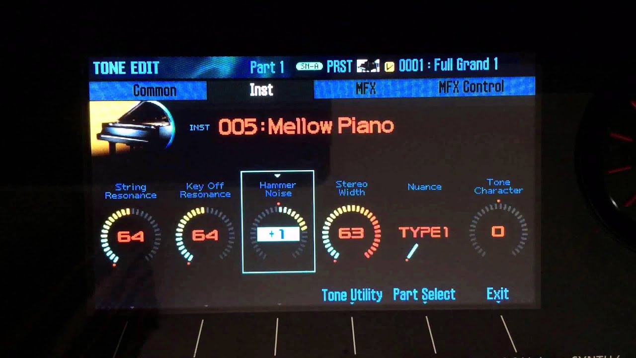 Tutorial Roland Fa08 - LC Mellow Piano - my edit tone & studio set